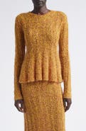 Proenza Schouler Joelle Marled Mohair & Silk Blend Bouclé Rib Sweater