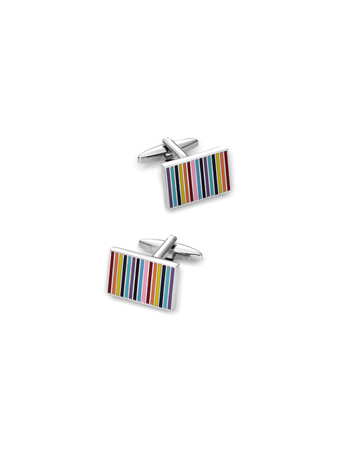 Enamel Multi Stripe Cufflinks
