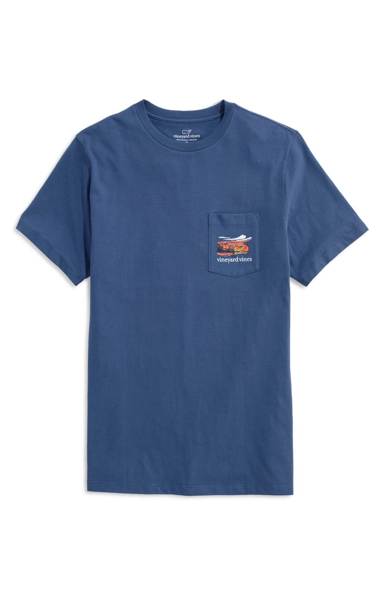 vineyard vines Autumn Wakes Whale Pocket Cotton Graphic T-Shirt, Main, color, 