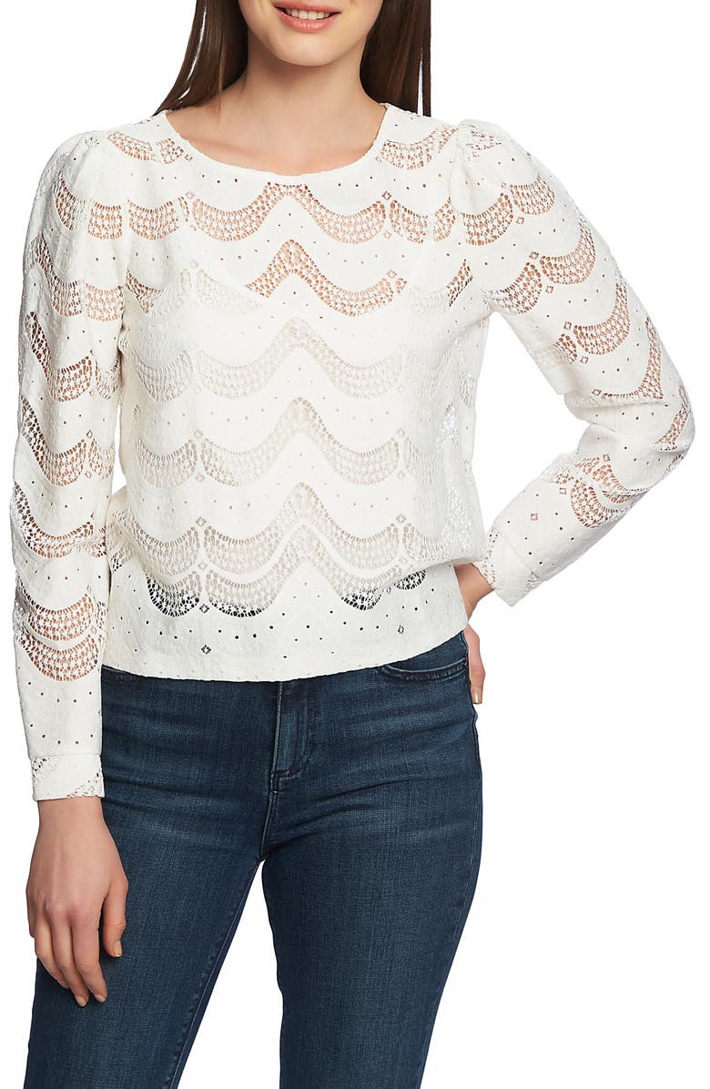 1.STATE Scalloped Lace Blouse, Main, color, 