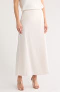 Splendid Satin Midi Skirt