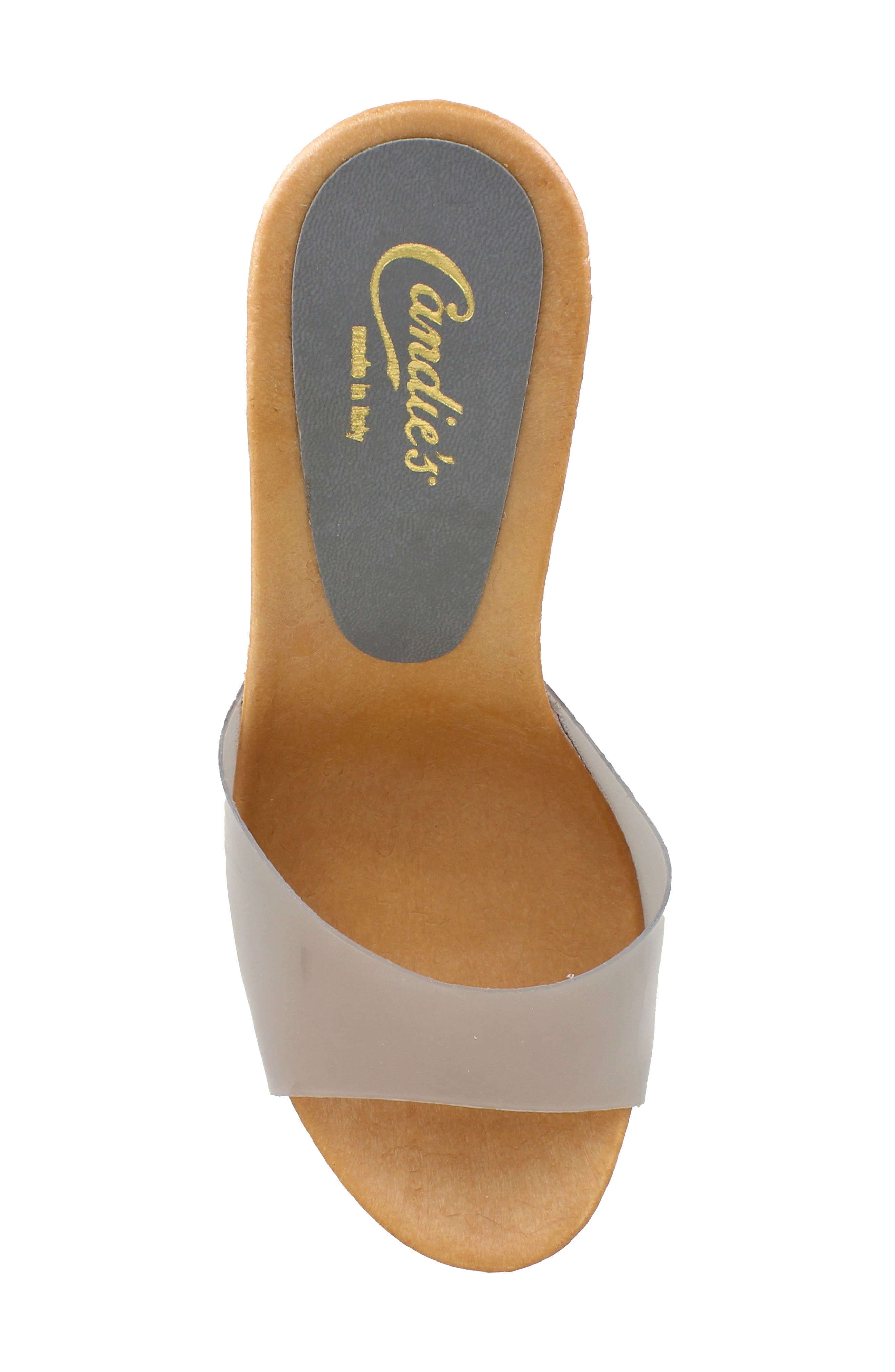 Candie's Electra Slide Sandal, Alternate, color, Smoke