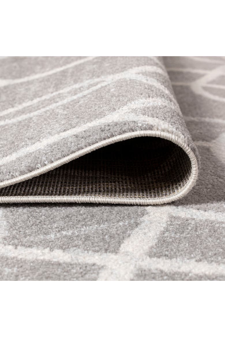 Asilah Ogee Fretwork Area Rug, Alternate, color, Dark Gray/Cream