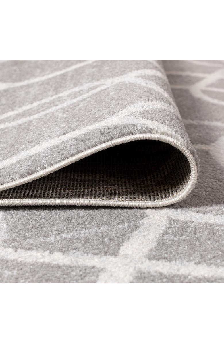 JONATHAN Y Asilah Ogee Fretwork Area Rug, Alternate, color, Dark Gray/Cream