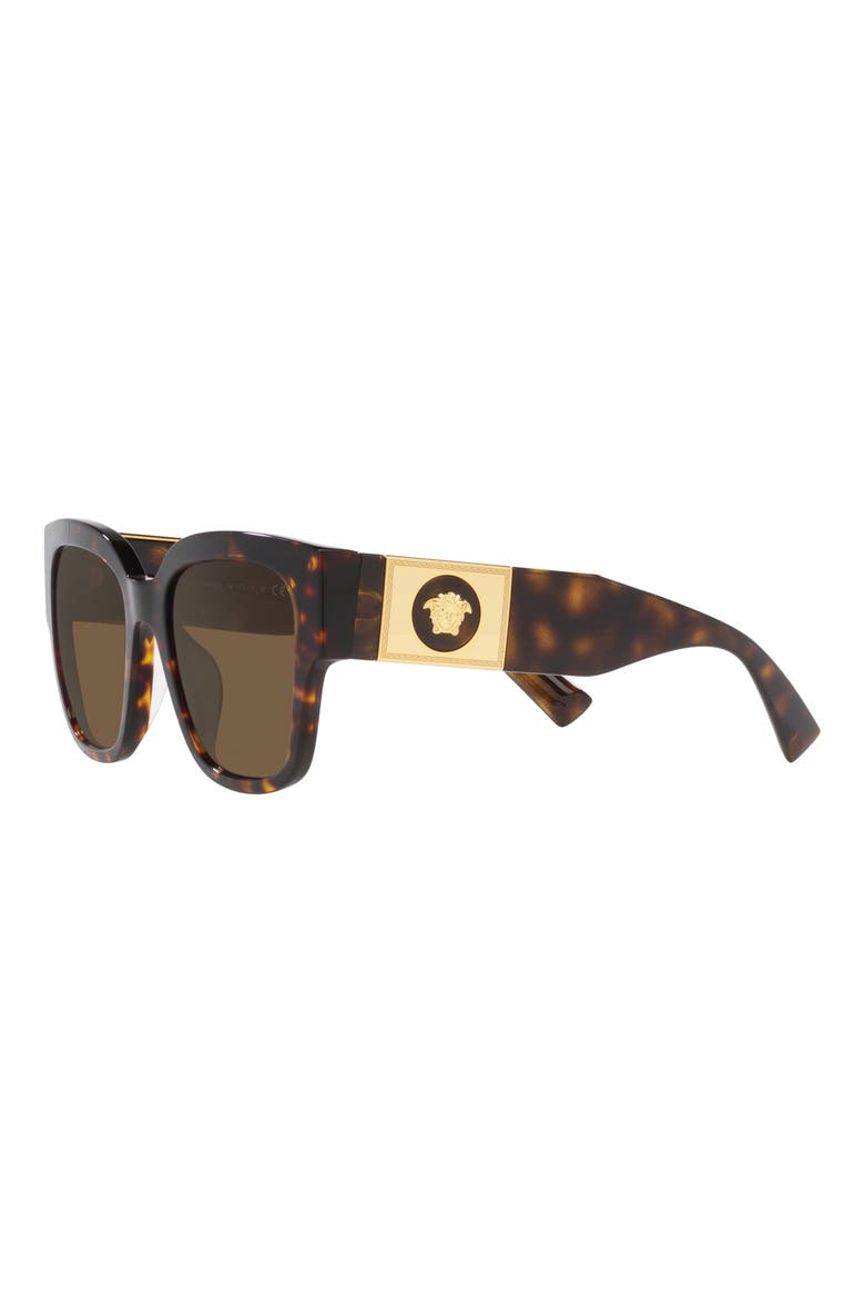 54mm Pillow Sunglasses, Alternate, color, HAVANA