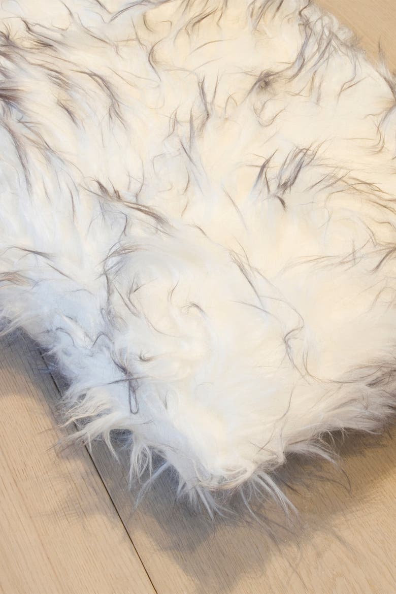Belton Faux Fur Pillow - Set of 2 - 20" x 12" - Gradient Grey, Alternate, color, GRADIENT GREY