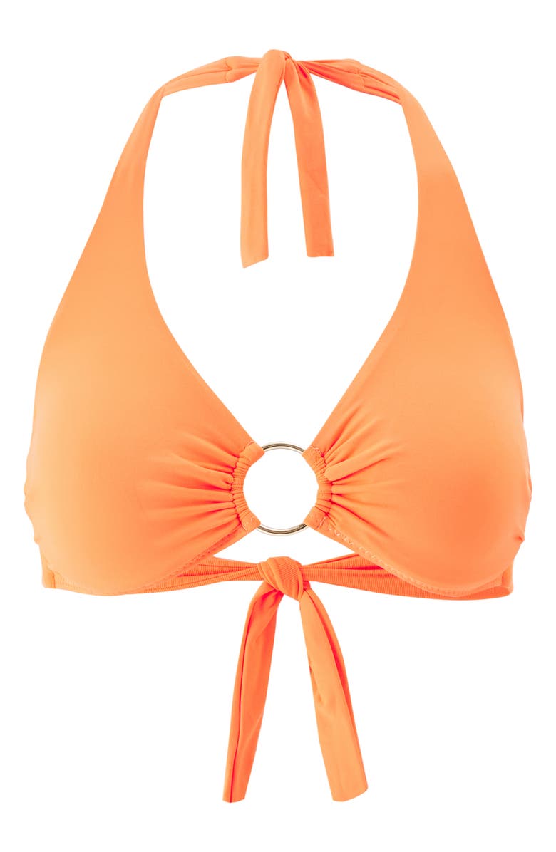 Melissa Odabash Brussels O-Ring Bikini Top, Alternate, color, Orange