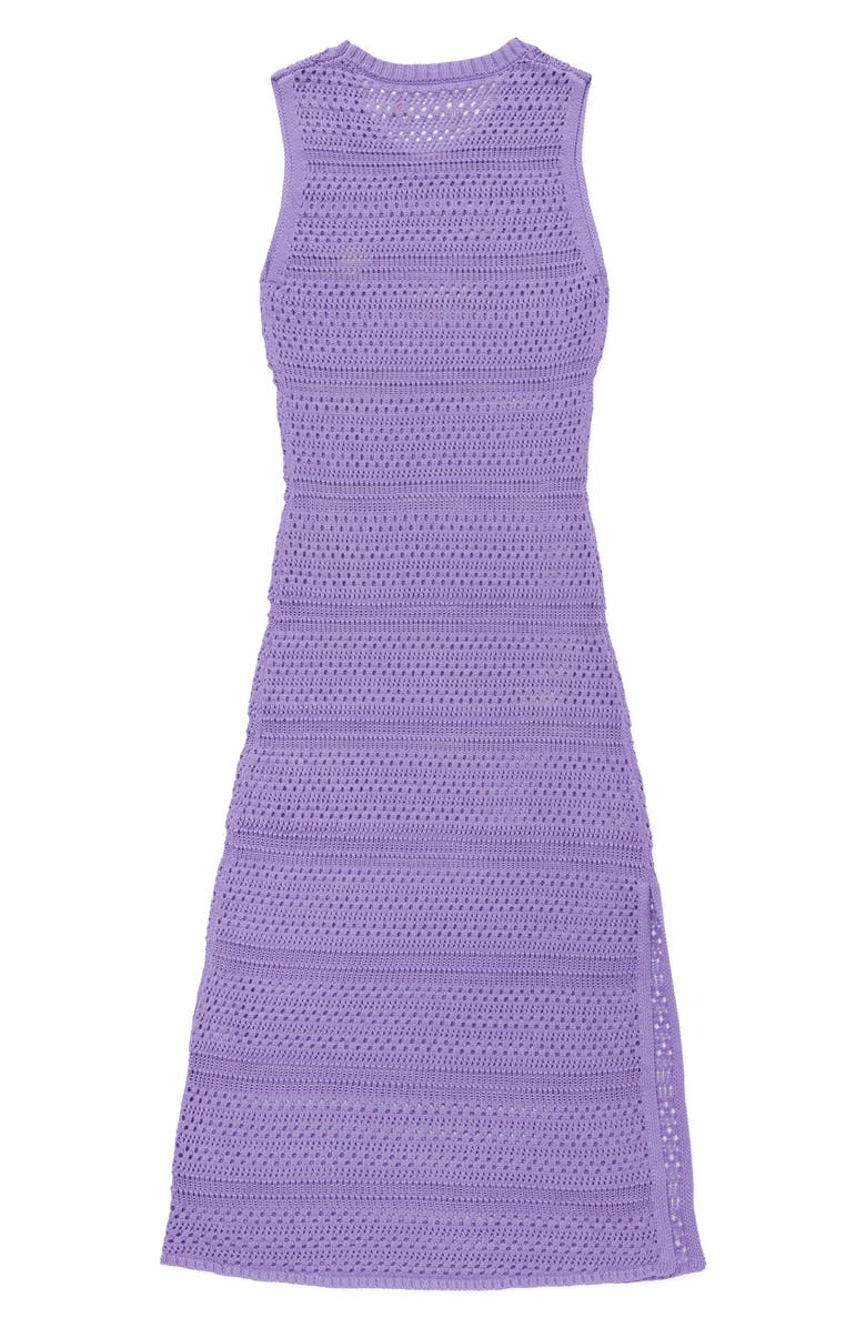 HONOR THE GIFT Open Stitch Midi Dress, Alternate, color, Purple