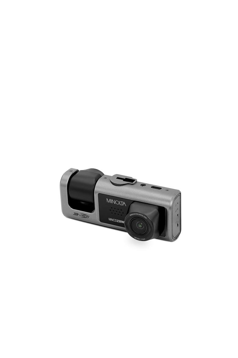 MNCD230WT 3-Channel 1080P Dashcam, Alternate, color, Grey