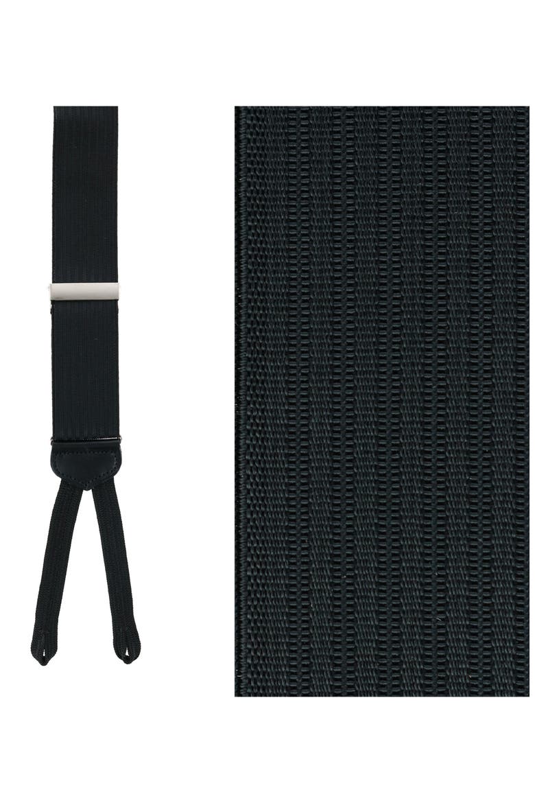 Regal Silk Formal Suspenders, Alternate, color, BLACK