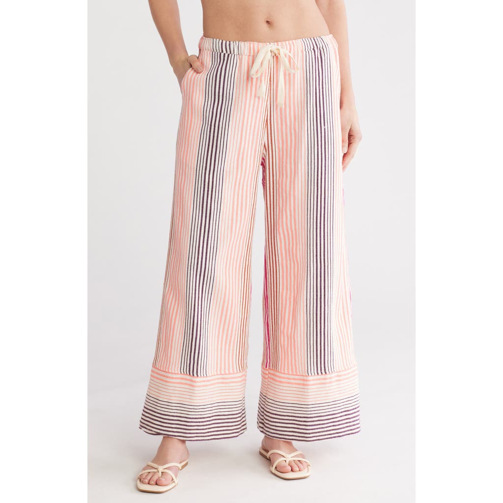 lemlem Desta Stripe Wide Leg Pants in Enjori Plum  product