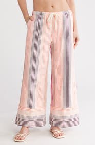 lemlem Desta Stripe Wide Leg Pants