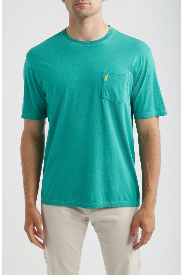 Wave Rider Cotton Blend Pocket T-Shirt, Main, color, SEAGLASS