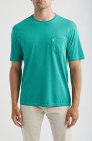 johnnie-O Wave Rider Cotton Blend Pocket T-Shirt