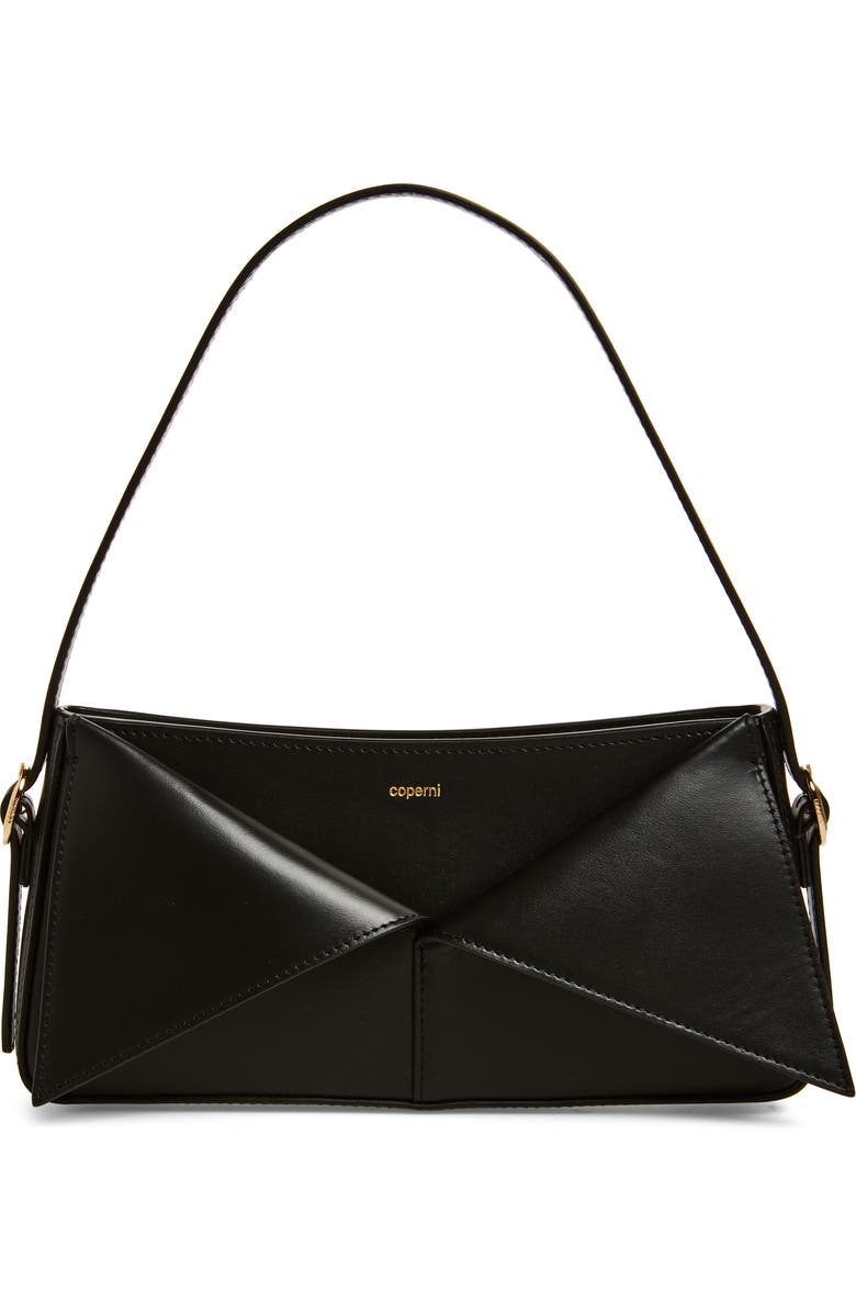 Coperni Belted Baguette Leather Shoulder Bag, Main, color,