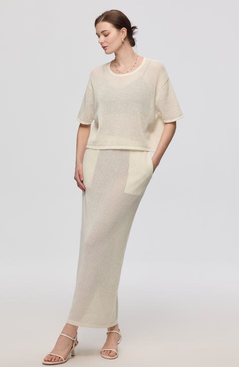 Marina Open Knit Skirt