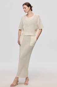 JUANA Marina Open Knit Skirt