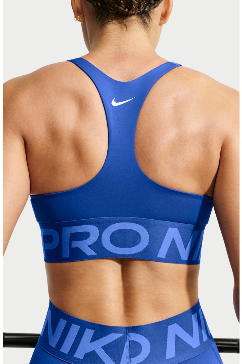 Dri-FIT Cutout Racerback Sports Bra, Alternate, color, OLD ROYAL/ WHITE