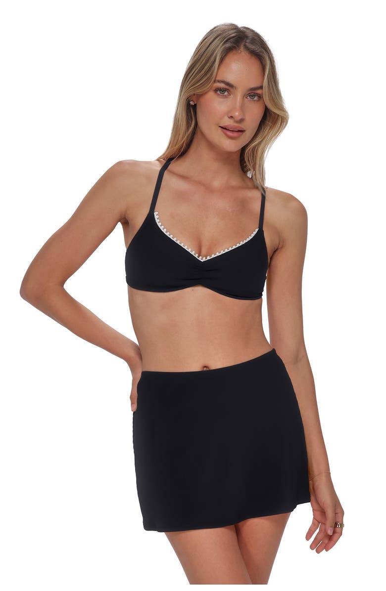 Swim Systems Bree Cover-up Mini Skirt, Alternate, color, Black