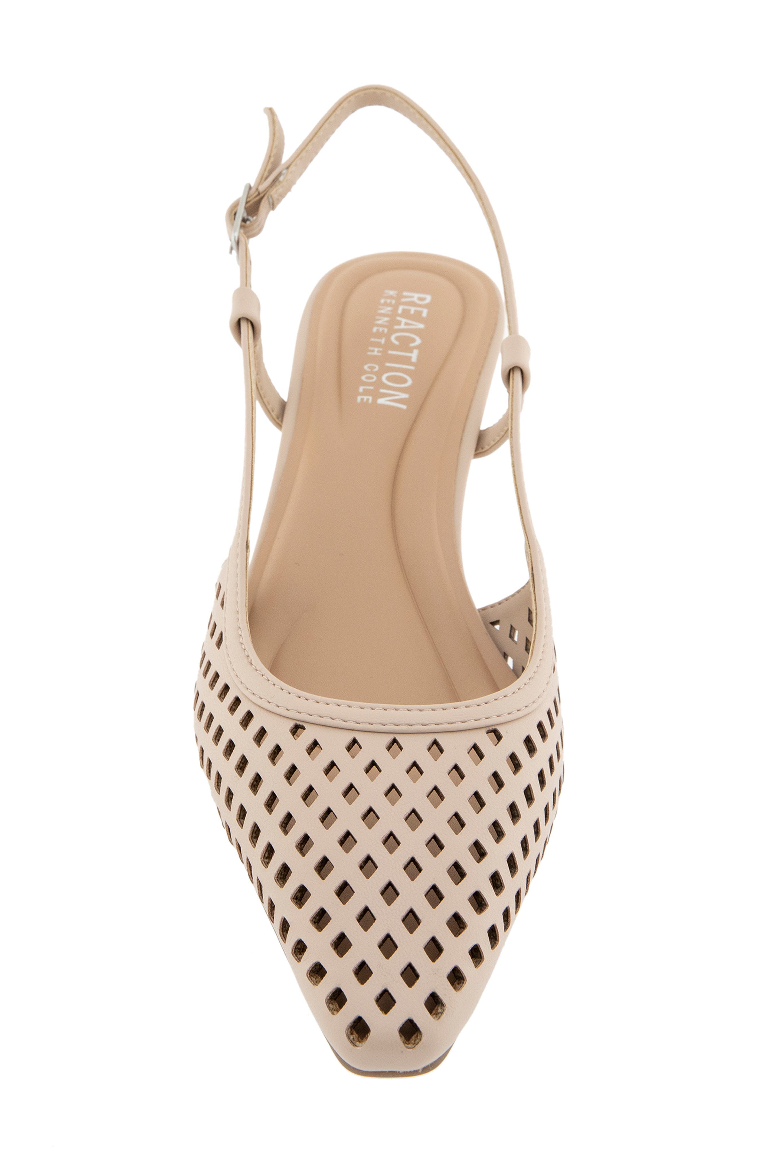 Maggie Perforated Slingback Pump, Alternate, color, SMOKE GREY