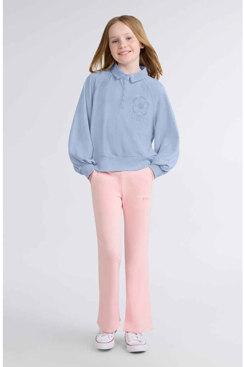 Kids' Button Half Placket Pullover, Alternate, color, KENTUCKY BLUE