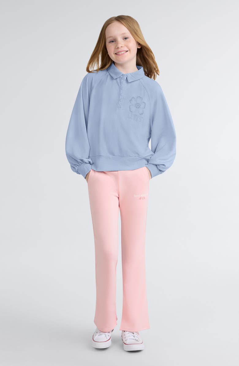 Levi's Kids' Button Half Placket Pullover, Alternate, color, Kentucky Blue