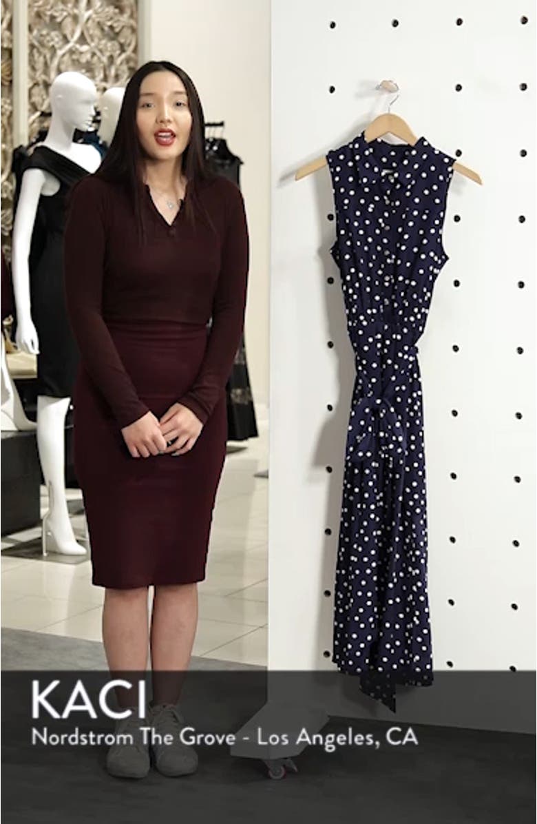 Polka Dot Midi Shirtdress, sales video thumbnail