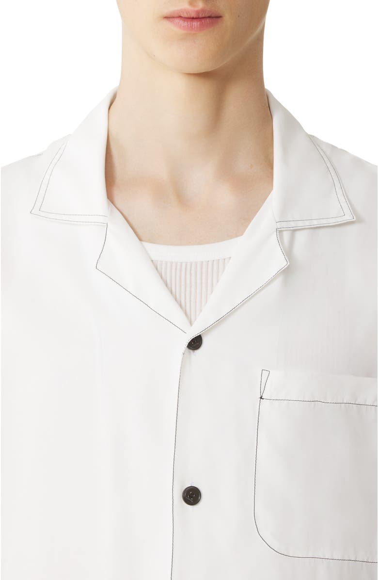 Lanvin White Shirt With Mother And Daughter Print On The Back, Alternate, color, White
