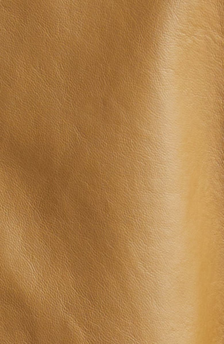 Paloma Wool Aline Crop Leather Jacket, Alternate, color, 330 - Brown