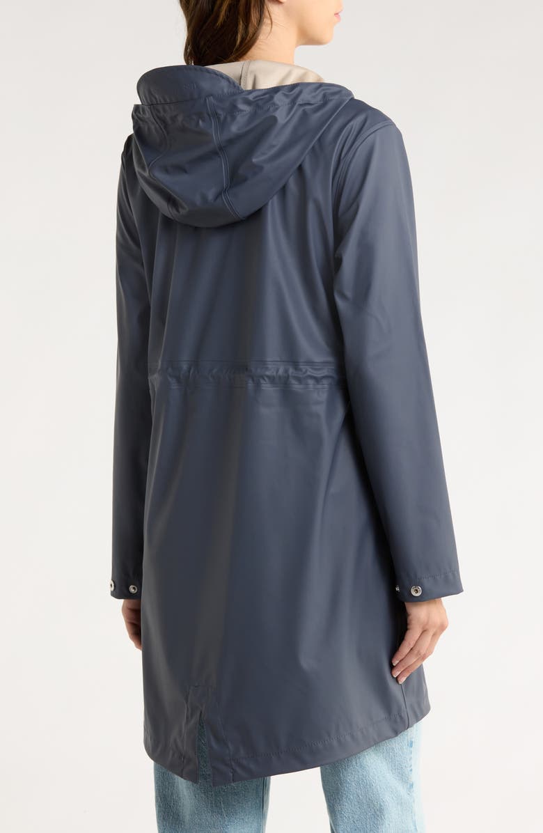 Ilse Jacobsen Hooded Waterproof Raincoat, Alternate, color, Ombre Blue