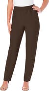 Roaman's Plus Size Classic Bend Over® Structured Straight Leg Pull On Pant