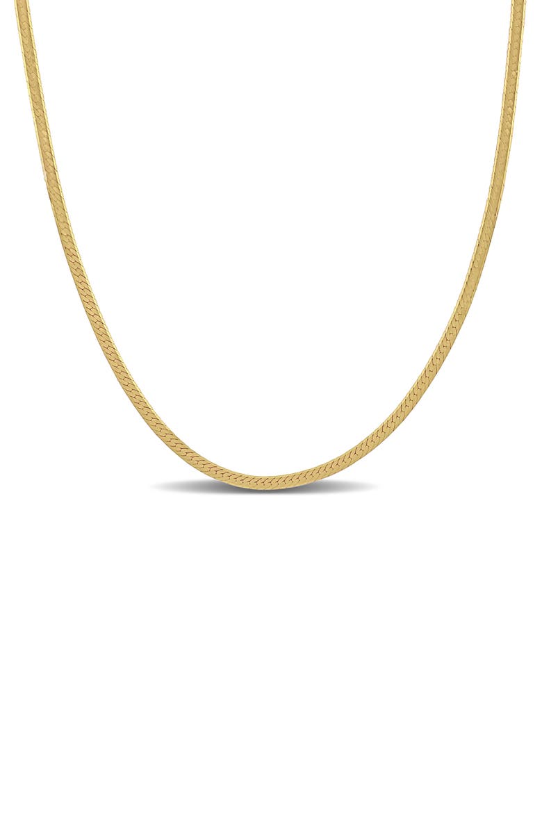 Herringbone Chain Necklace, 2mm, Main, color, GOLD