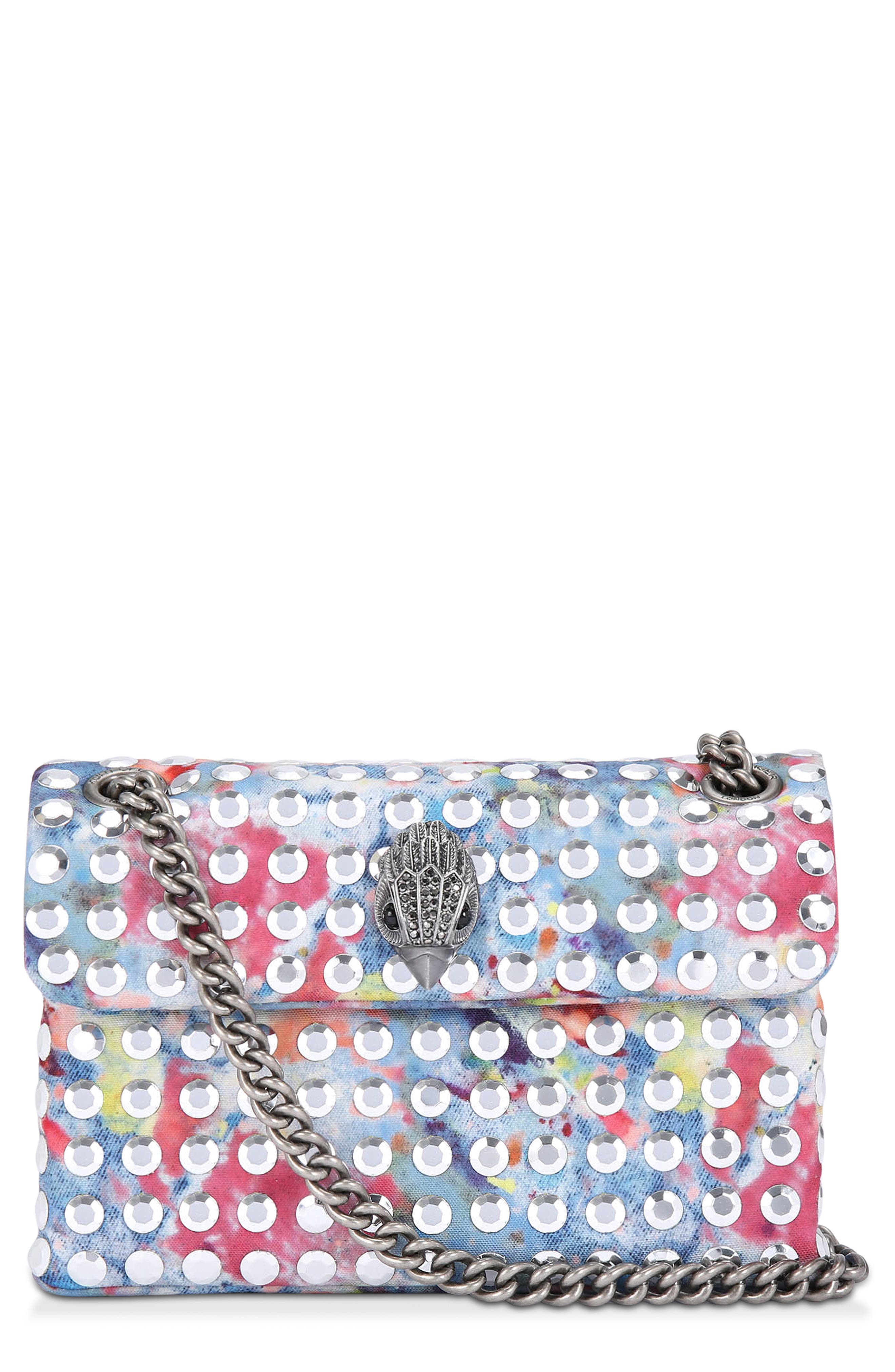 Kurt Geiger London Mini Kensington Sequin Fabric Convertible Crossbody Bag, Main, color, 