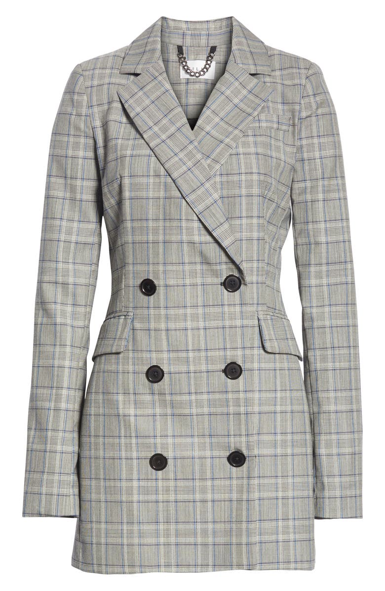 Milly Cotton Suiting Blazer Dress, Alternate, color, 