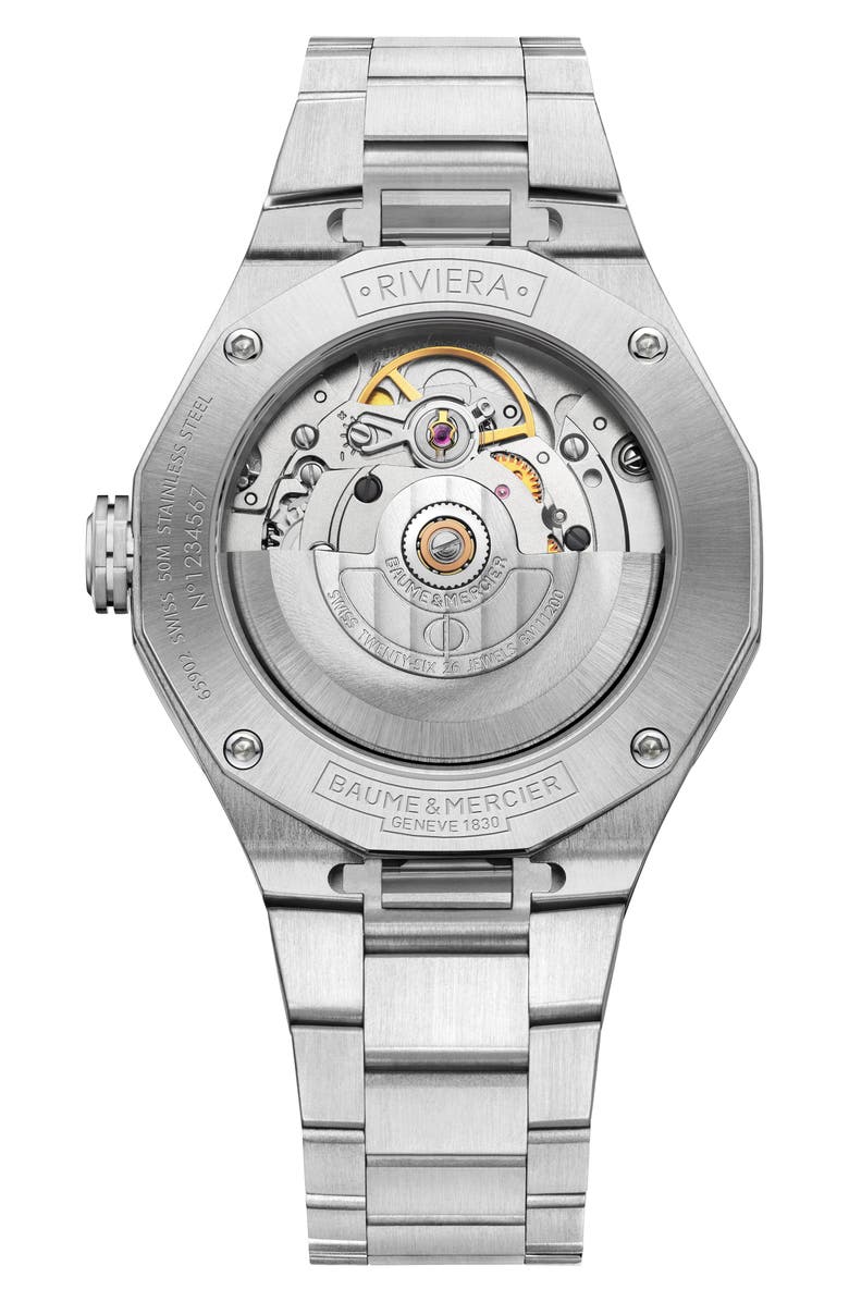 Baume & Mercier Riviera 10764 Bracelet Watch, 36mm, Alternate, color, Lacquered Terracotta