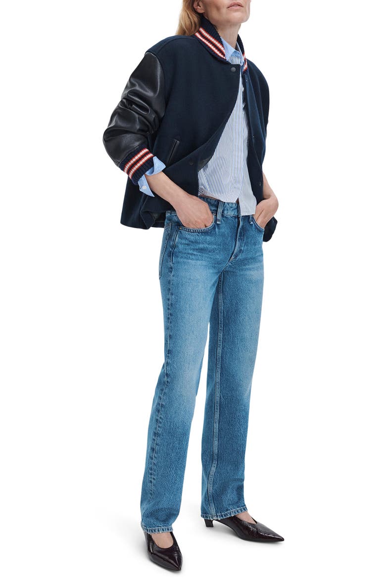 Harlow Low Rise Full Slim Straight Jeans, Alternate, color, CANDICE