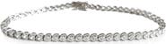 Leni James The Marie Heart Bezel Tennis Anklet