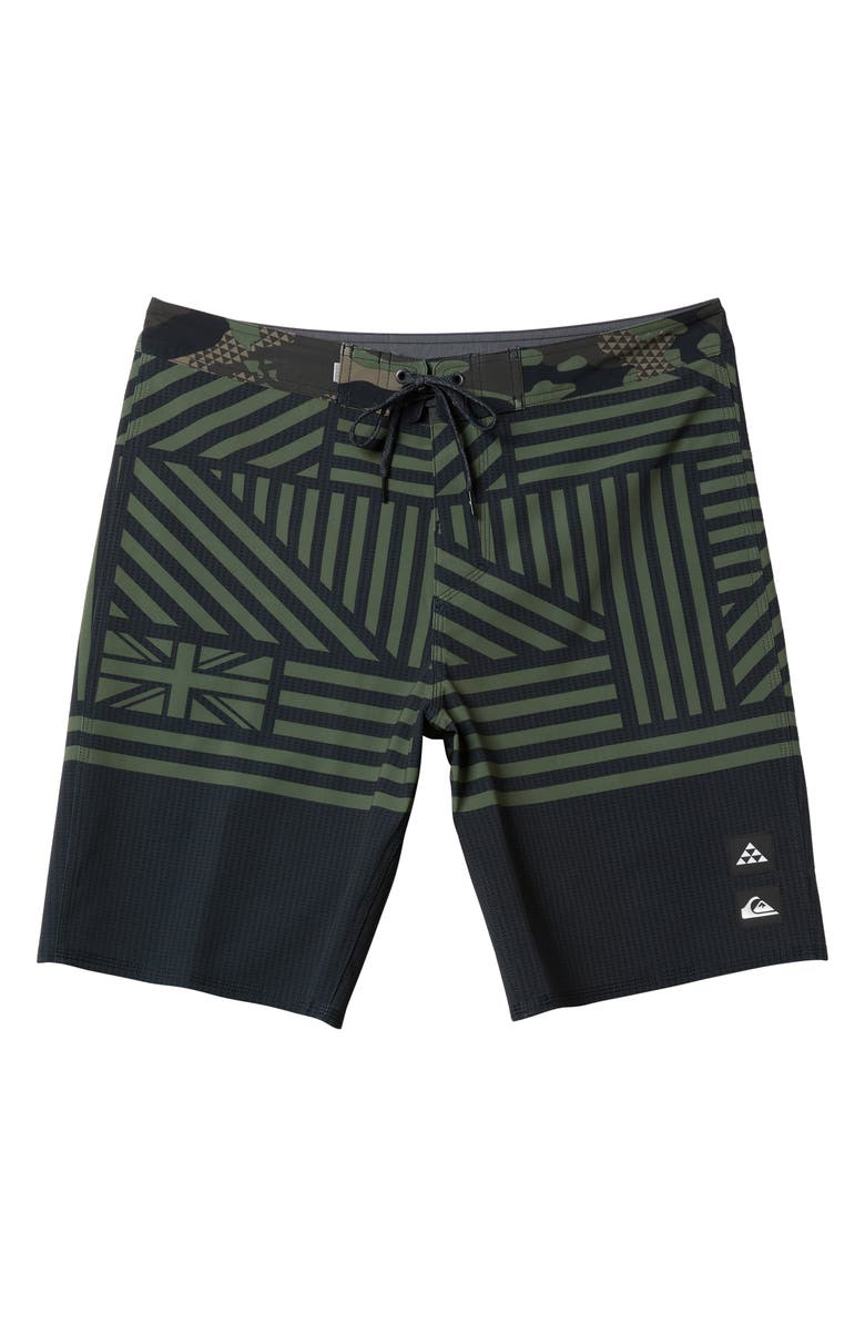 Quiksilver Surfsilk Hawaii Flag 2.0 Board Shorts, Alternate, color, 