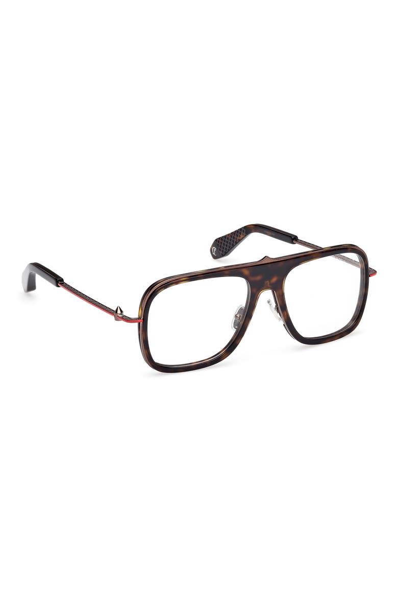 58mm Navigator Optical Glasses, Alternate, color, DARK HAVANA / BRONZE