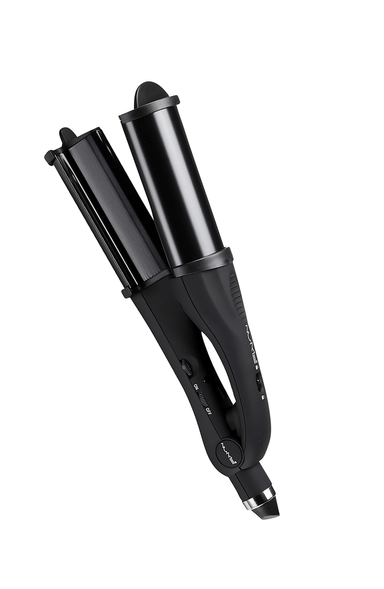 NUME Pentacle 2-In-1 Curling Wand And Deep Waver, Main, color, Black