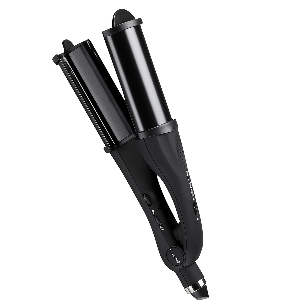 Nume Pentacle 2-in-1 Curling Wand And Deep Waver In Black