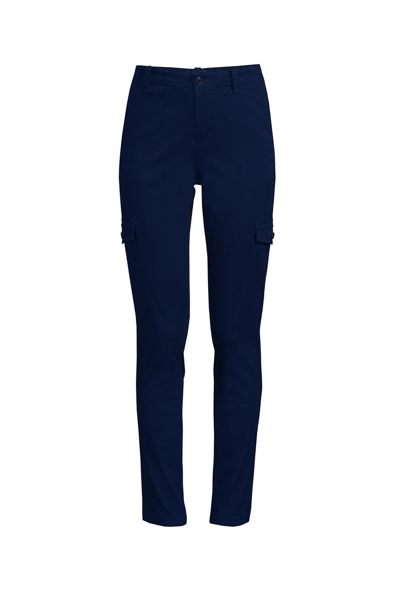 Mid Rise Slim Cargo Chino Pants, Alternate, color, Deep Sea Navy