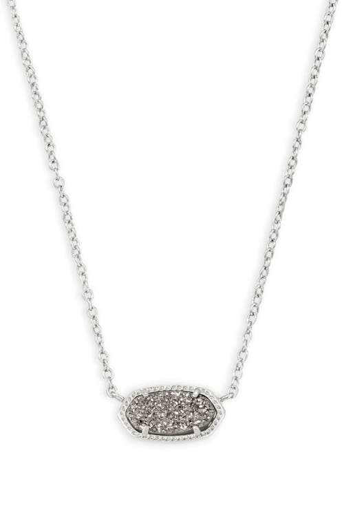 Kendra Scott Elisa Pendant Necklace In Gray