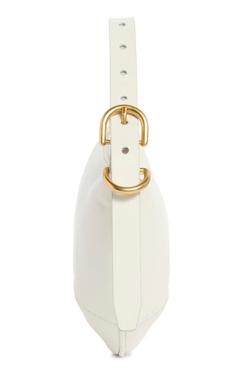 Rag & Bone Small Mercer Leather Hobo Bag In White