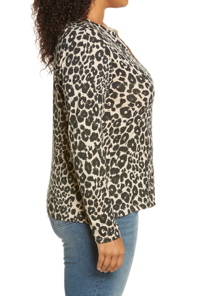 Ives Long Sleeve Cotton Blend Top, Alternate, color, CLASSY CAT