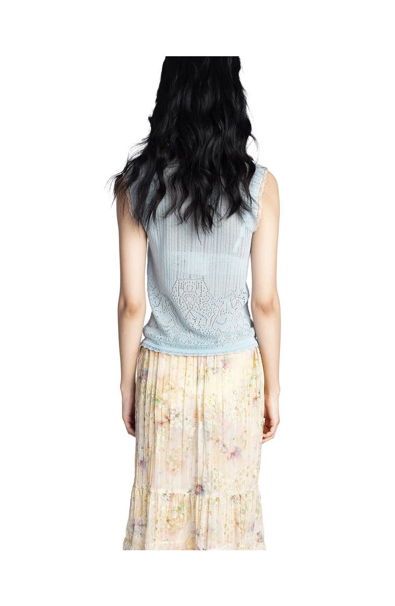 Anna Sui Lingerie Lace Knit Camisole, Alternate, color, 