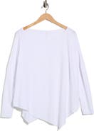 GO COUTURE Tie Dye Asymmetrical High-Low Hem Sweater