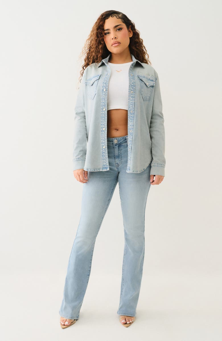 True Religion Georgia Denim Button-Up Shirt, Alternate, color, 