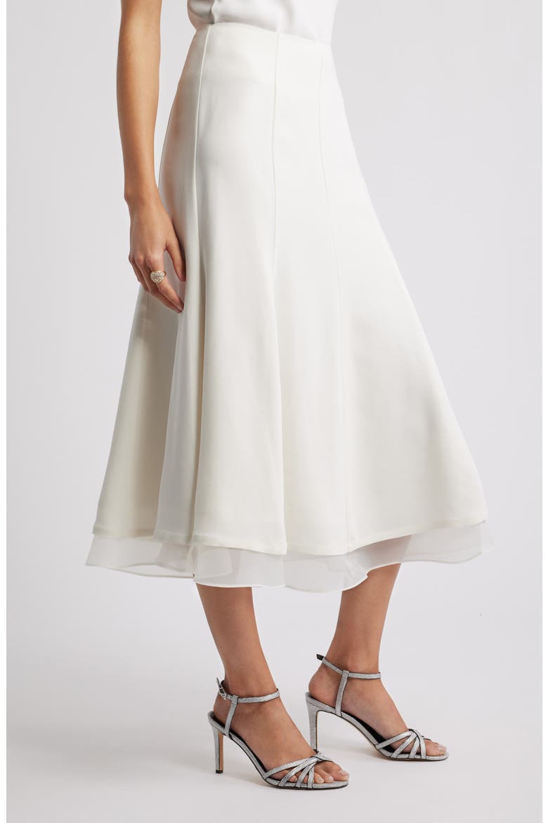 Seamed Layered Midi Skirt, Alternate, color, IVORY TOFU