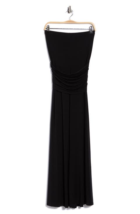 Sash Strapless Maxi Dress